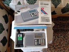 Radio SONY ICF 7600D Silver FM/LW/MW/SW PLL SYNTHESIZED RECEIVER ON BOX picture