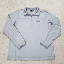Patagonia Micro D Fleece Pullover Mens Medium Gray Quarter Zip Outdoor Better picture