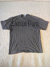 Vintage Linkin Park Band T Shirt XL Alstyle AAA Heather Gray Big Logo Rock Tee picture