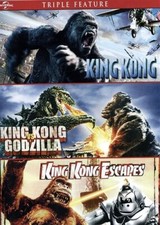 KING KONG 2005 + KING KONG VS GODZILLA + KING KONG ESCAPES New DVD 3 Films picture