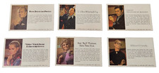 Vintage 1970 Masterpiece The Art Auction Game Replacement (6) Biography Cards picture