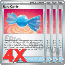 4x Rare Candy x4 - SV:PAF/MEG01  - Uncommon - Pokemon TCG Playset picture