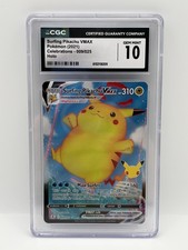 Full Art - Surfing Pikachu VMAX Pokémon Celebrations CGC 10 Gem Mint picture