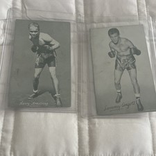 1950s Exhibit Arcade Boxing 8 Card LOT picture