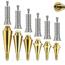 Dental Multi Unit Abutment 4.8mm Conical Connection NP/RP Titanium Set For Nobel picture