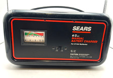 Vintage Sears 6/2 Amp 12V Manual Battery Charger 200.71206 Tested Works picture