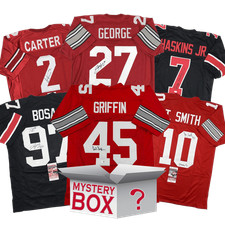 Autographed/Signed Ohio State University College Jersey Mystery Box COA picture