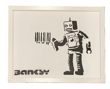 Banksy Graffiti Art Robot Painting 12x15 picture