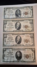 1929 $5, $10 (x2) and $20 National Currency. Chase Nat'l Bank Of The City Of NY picture