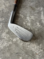 Spalding Robert T Jones Jr Tournament 4 Iron RH Coated Steel Shaft antique picture