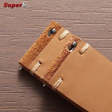 18 19 20 21 22 MM Soft Suede Leather Vintage Strap Watch Band Quick Release picture