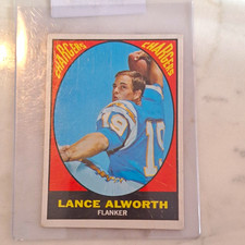 1967 Topps #123 Lance Alworth HOF San Diego Chargers Vintage WELL CENTERED picture