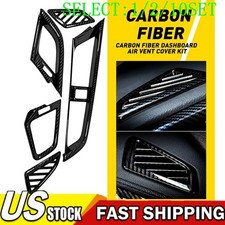Carbon Fiber Dashboard Air Vent Cover Case For Honda Civic 10th 2016-2020 1~10X picture