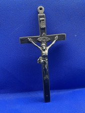 Vintage WWII Era Pectoral Crucifix Crossbones 5 inches Missing Skull picture