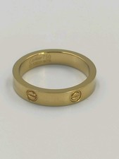 New LOVE&Ring 18k Yellow Gold Plated 3.6 mmCatleWedding Band Size US 8 picture