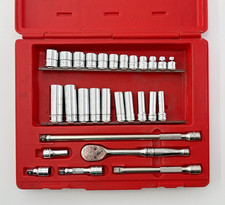 Snap On 3/8 drive socket set in case 28 Piece Metric Kit picture