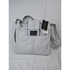Tignanello White Leather Crossbody Bag NWT Fab Function T84210 Purse Small picture