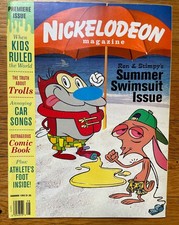 Vintage Nickelodeon Magazine Summer 1993 Premiere Issue Ren & Stimpy Trollman picture