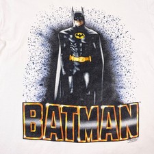 Vintage 1989 Batman Movie Promo T-shirt Size Large Tim Burton Michael Keaton picture