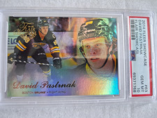 2014-15 Fleer Showcase Flair Showcase #63 David Pastrnak PSA 10 Bruins. picture