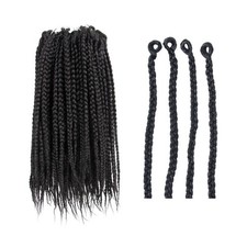 BOHOBABE Box Braids Crochet Hair 10 Inch 8 Packs Prelooped, Short C... Fast Ship picture
