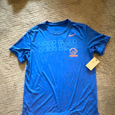 Nike Boise State Broncos The Nike Tee Dri-FIT Blue/Orange T-Shirt Large picture