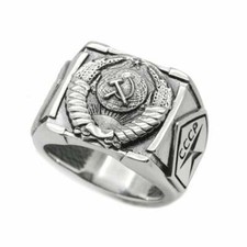 USSR Soviet Heraldry, Emblems of the Soviet Republics Ring Sterling Silver 925 picture