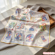 Hermès Colorful horse print pattern Square silk scarf 35*35in picture