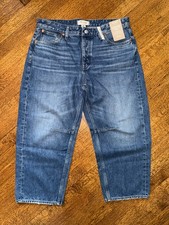 NWT Madewell Darted Barrel Leg Jeans - Irmo Wash - 30 Petite picture