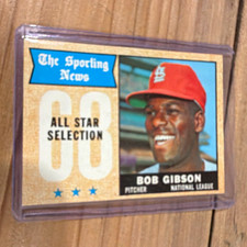 1968 Topps - Sporting News All-Stars Bob Gibson St. Louis Cardinals #378 picture