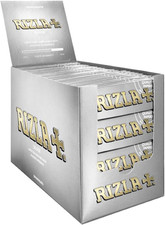 Full Box (100X)  Silver Rolling Papers Single Size picture