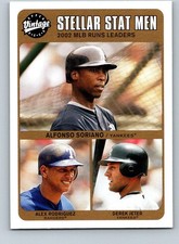 2003 Upper Deck Vintage #241 Soriano, Rodriguez / Derek Jeter *JBCARDS* 5.5 picture