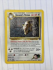 Pokemon TCG Gym Challenge Giovanni's Persian Holo 8/132 - LP picture
