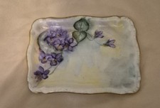 VTG Hand-Painted Porcelain Vanity Jewelry Tray WG & Co. Limoges France picture