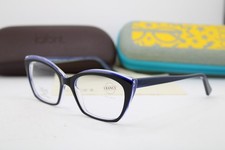 NEW JEAN LAFONT PARIS GRACIEUSE 3159 BLACK BLUE AUTHENTIC EYEGLASSES 53-16 picture
