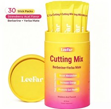 30 Stick Packs LeeFar Cutting Drink Mix – Berberine, Chromium,5-HTP, Yerba Mate picture