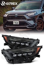 AlphaRex Alpha-Black Nova LED Headlight for 2019-2025 Rav4 (High Trim) See Note picture