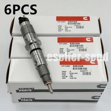 6PCS OEM Cummins Injectors 5263308 Superced 5263308PX 5263308RX (Zero Core) NEW picture