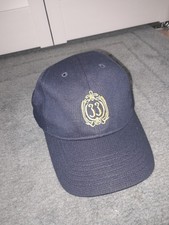 DISNEYLAND CLUB 33 HAT ONE SIZE ADULT EMBROIDERD NAVY BLUE WICK DRY NEW picture