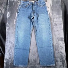 Vintage Levi's 550 Jeans Mens Fits 32x32 Blue Relaxed Tapered Light Wash USA Y2K picture
