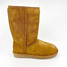 Koolaburra by UGG Koola Tall Chestnut Womens Faux Fur Shearling Suede Boots picture