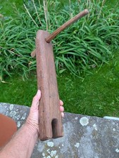 EARLY-MID 19TH CENTURY AMERICAN ANTIQUE WOOD ROPE BED KEY WRENCH TIGHTENER picture