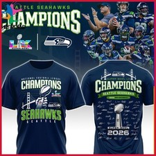 HOT - Seattle Seahawks 2026 Super Bowl LX Champions All Player Signature For Fan picture