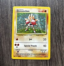 Pokemon TCG Hitmonchan 7/102 Base Set Holo Rare 70 HP English 1999 picture