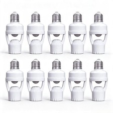 2-10 Pack Motion Sensor Light Socket Smart E26/E27 Screw Lamp Holder Auto ON/OFF picture