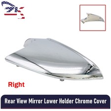 Fits 2016-23 Tesla Model X Right Side Rear View Mirror Cover Lower Holder Chrome picture