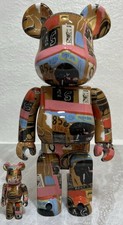 Bearbrick Andy Warhol x JEAN-MICHEL BASQUIAT #2 100% & 400% Set.  NEW IN BOX  picture