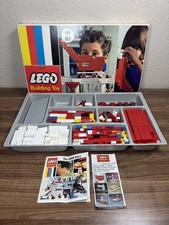 Vintage LEGO Samsonite 450 Deluxe Building Set 450 Pcs Box Booklet 1963 picture