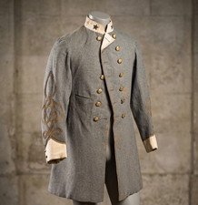 Confederate Coat Handmade Colonel's Frock Coat | Civil War Wool Officer Uniform picture