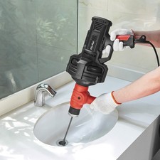XtremepowerUS 25 ft. Automatic Feed Handheld Electric Drain Cleaner picture
